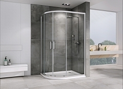 Душевой уголок ABBER Schwarzer Diamant 1950x1100x800 хром AG01118