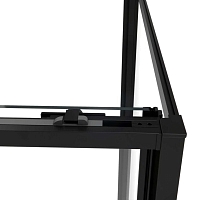 Душевой уголок Vincea Slim Soft 2000x1000x1000 черный VSR-1SS1010CLB