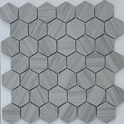 Мозаика Caramelle Mosaic Pietrine Hexagonal Marmara Grey Pol Hex (2,3x4x6) 29,2x29,8