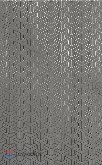 Керамическая плитка Kerama Marazzi Ломбардиа HGD/C371/6399 декор серый темный 25x40x8
