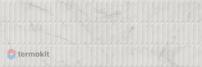 Керамическая плитка Kerama Marazzi Тубкаль KM3090B0160R белый глянцевый структура обрезной настенная 30x89,5x1,05