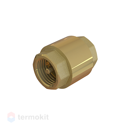Клапан обратный, ELSEN, пружинный, универсальный, 1/2", ВВ, PN, бар-16, T°C -от 0 до +80, латунь, с металлическим затвором