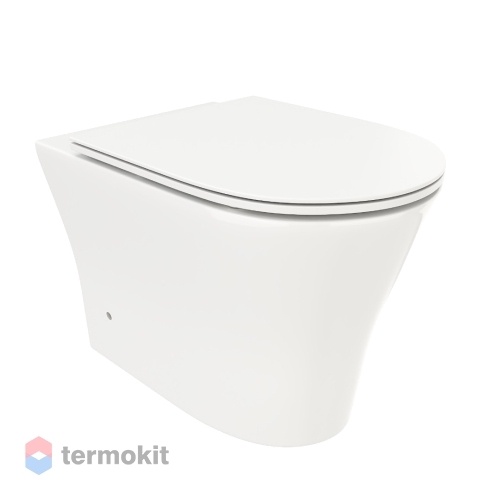 Унитаз приставной Ceruttispa Adige F с сиденьем микролифт CT8907