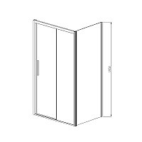 Душевой уголок Vincea Alpha 1950x1300x900 хром (рифленое стекло) VSR-3AL9013MT