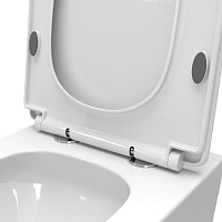 Унитаз подвесной BelBagno DUE-TOR безободковый, с системой смыва "Торнадо", с сиденьем soft close BB5171CH-TOR/SC