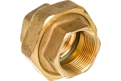 Elsen Сгон американка прямой ВВ 1 1/4", 1 1/4" латунь с плоским уплотнением