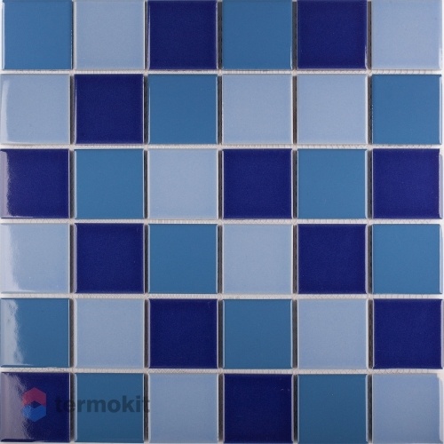 Керамическая Мозаика Starmosaic Blue Mix Glossy (WB52200) 30,6х30,6х6 (4,8x4,8)