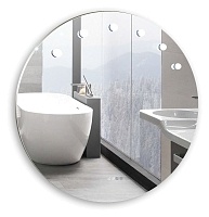 Зеркало Silver Mirrors Nicole 100 с подсветкой, сенсорным выключателем, сменой цвета, часами LED-00002514