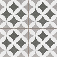 Керамическая плитка Kerlife Hydraulic Hester Silver напольная 45x45