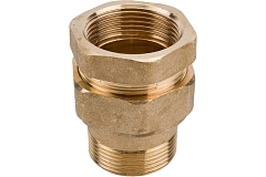 Elsen Сгон американка прямой НВ 1 1/4", 1 1/4" латунь с плоским уплотнением