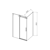 Душевой уголок Vincea Como-N 2000x1500x1000 хром VSR-4CN1015CL