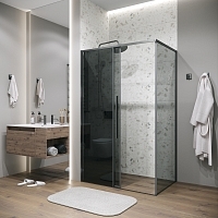 Душевой уголок Grossman Galaxy 1950x1400x1000 (тонированное стекло) графит сатин 120.K33.01.1410.42.10