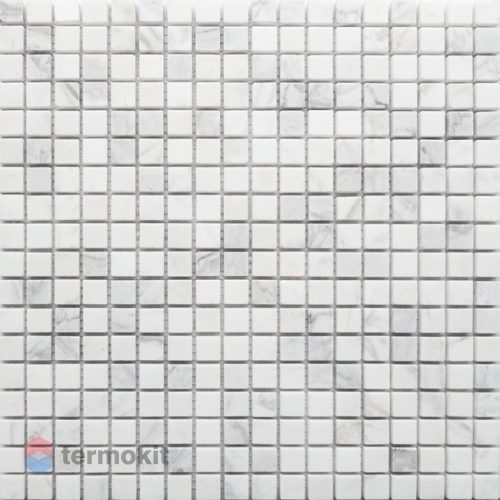 Мозаика Caramelle Mosaic Pietrine 4mm Dolomiti Bianco Mat (1,5x1,5) 30,5x30,5