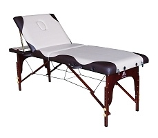 Массажный стол DFC NIRVANA Relax Pro, дерев. корич. ножки, цвет бежевый с коричневым TS3022_CB