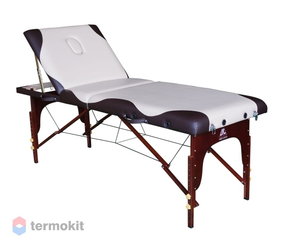 Массажный стол DFC NIRVANA Relax Pro, дерев. корич. ножки, цвет бежевый с коричневым TS3022_CB