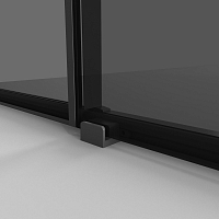 Душевой уголок Niagara Nova 1950x1300x800 (тонированное стекло) черный матовый NG-85-13TB-TB80-34