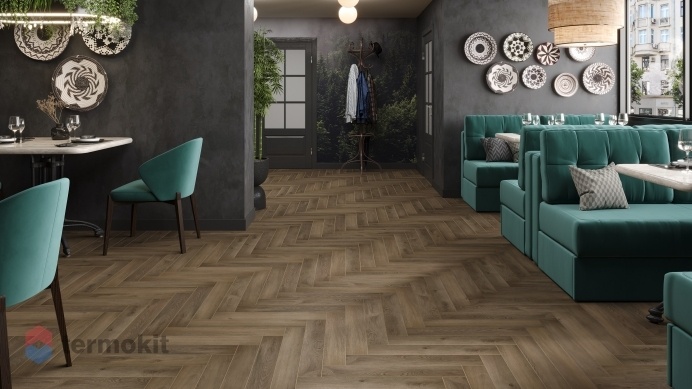 Ламинат Alpine Floor Herringbone 12 Pro LF106-11 Дуб Анжу