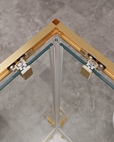 Душевой уголок Cezares Molveno 1950x900x900 брашированное золото MOLVENO-A-2-90-C-BORO-IV