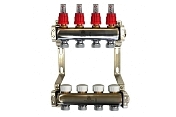 Распределительные коллекторы Gekon с расходомерами и термостатическими клапанами