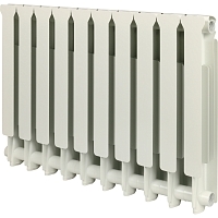 Секционный алюминиевый радиатор STOUT Bravo 500 \ 09 секций \ с боковым подключением Уцененный