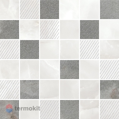 Керамическая плитка Azori Opale Grey Mosaic мозаика 30х30