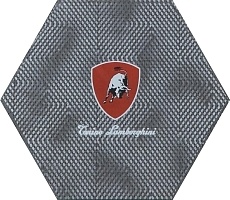 Керамогранит Tonino Lamborghini Indy Decoro Logo TL Esagono lato декор 34,6x40