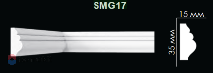 Молдинг Artpole гладкий SMG17