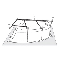 Каркас к ванне VAGNERPLAST Selena 160x100 VPK160100