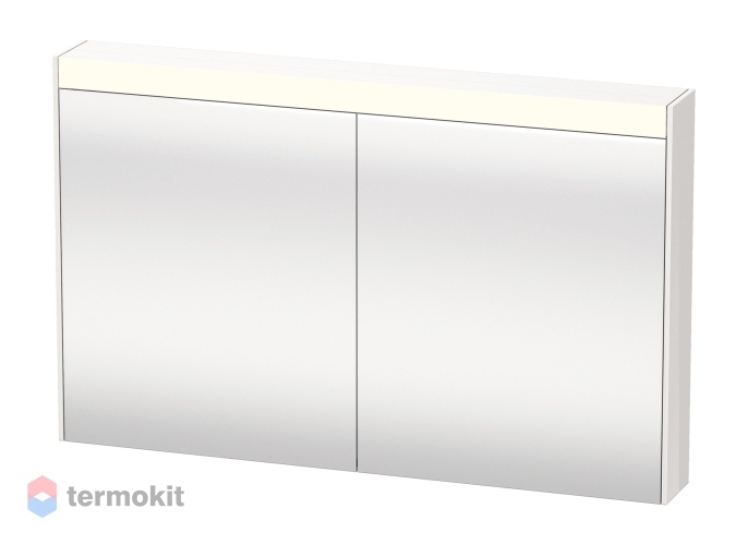 Зеркальный шкаф Duravit Brioso 122 с подсветкой белый BR710402222