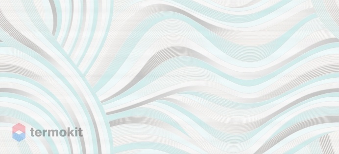 Керамическая плитка Cersanit Tiffany вставка волна белый (TV2G051) 20x44