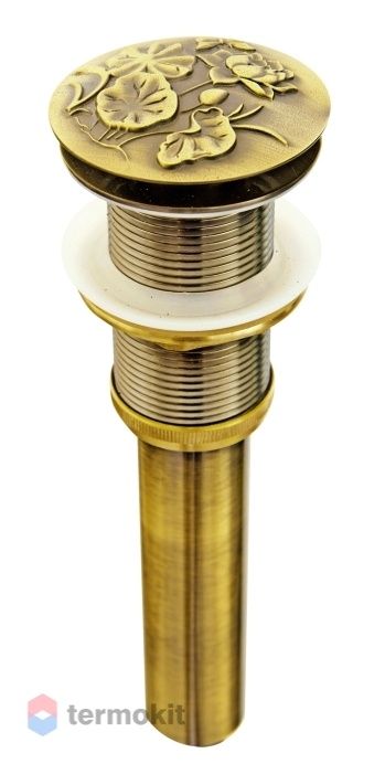 Донный клапан Bronze de Luxe Лотос, клик-клак, 21976