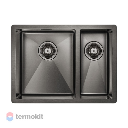 Мойка для кухни Paulmark ANNEX вороненая сталь PM545944-GM