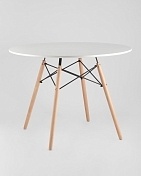 Стол EAMES DSW 1000х740 D100 белый