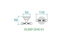Крючок двойной Cezares OLIMP бронза/металл OLIMP-DHK-01