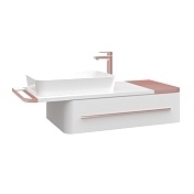 Тумба с раковиной CREAVIT Angel 120 белый/золото AL0120.01.BBR ЗОЛОТО+UL060