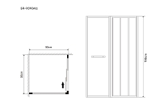 Душевой уголок Grossman Alba 1900x900x900 хром GR-9090Al1