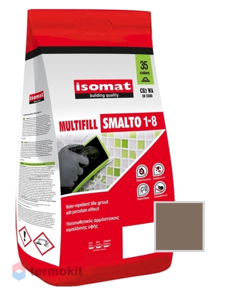 Затирка Isomat Multifill Smalto 1-8 Землянисто-коричневый 41 (2 кг)