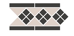 Керамогранит Top Cer Octagon Border LISBON 1 with 1 strip Stand. (Tr.16, Dots 14, Strips 14) бордюр 28,1x15,1