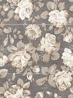 Керамическая плитка Lb-Ceramics Fiori Grigio 1608-0116 Панно цветы (компл. из 4шт) 60х80