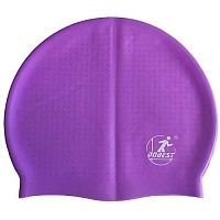 Шапочка для плавания силиконовая Dobest массажная XA10 фиолетовая