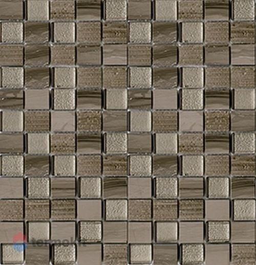 Керамическая плитка Lantic Colonial Mosaico Time Text Silk Wood Мозаика 29,5x28,5