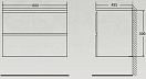 Тумба под раковину 60 подвесная BELBAGNO Albano Cemento Verona Grigio ALBANO-600-2C-SO-CVG