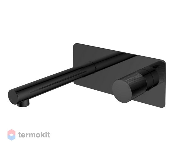 Встраиваемый смеситель для раковины Boheme Stick black touch black 125-BB.2