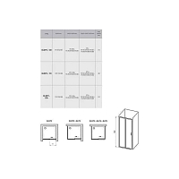 Душевая дверь Ravak Blix BLDP2 1900x1000 белый 0PVA0100Z1 УЦЕНЕННАЯ