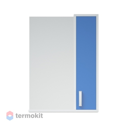 Зеркальный шкаф Corozo Колор 50 подвесной белый глянец/синий SD-00000709