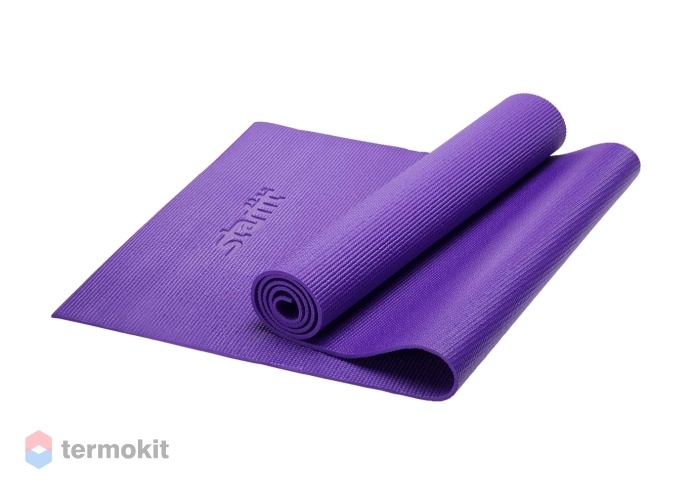 Коврик для йоги Starfit FM-101 PVC 173x61x0,6 см, фиолетовый