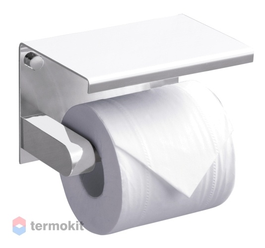 Держатель туалетной бумаги с полкой RUSH Edge ED77141 White