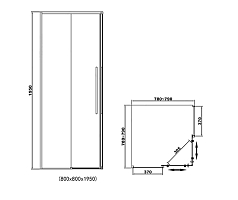 Душевой уголок RGW Stilvoll SV-31B 80x80x195 32323188-14 черный