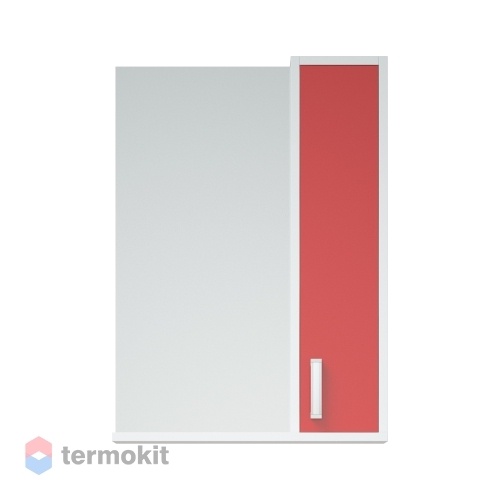 Зеркальный шкаф Corozo Колор 50 подвесной белый глянец/красный SD-00000697