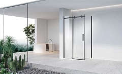 Душевой уголок Vincea Como-N 1950x1600x1000 черный VSR-4CN1016CLB